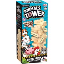 1001 Tower Wooden Blocks Tumbling Tower Game – 54-Piece Stacking Game For Kids & Adults – Fun Family