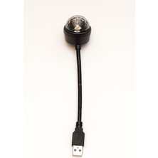 1001 Araç Içi LED Işık USB Disko Topu Çok Renkli 9 Modlu Tavan ve Ayak Altı Aydınlatma Ses Kontro