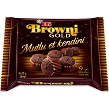 1001 Browni Gold Mini Çikolatalı Kek 180 G