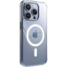 1001 iPhone 12 Pro Max Için Magsafe ile Uyumlu Şeffaf Kılıf Kristal Berraklığında Materyal Polikar