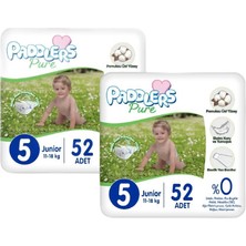 1001 Pure Bebek Bezi 5 Numara Junior 104 Adet 2'li Jumbo Set