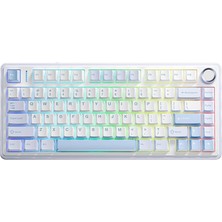 1001 F75 Mekanik Rgb Klavye Tkl Crescent Switch Tri Mode Kablosuz Makrolu Hot Swap Gaming Oyuncu Klavyesi