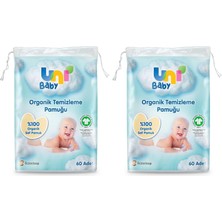 1001 Bebek Temizleme Pamuğu 60 Adet 2li Paket