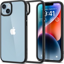 1001 iPhone 14 / 13 ile Uyumlu Kılıf Ultra Hybrid Sararmaya Dayanıklı Siyah Şeffaf Kapak - ACS05041