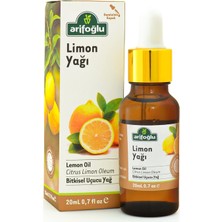 1001 Limon Yağı, Saf ve Doğal Limon Özlerinden Elde Edilmiştir. 20ML'LIK Şişesiyle, Ferahlatıcı