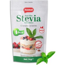 1001 Slim Stevia & Eritritol Tatlandırıcı 1 kg Şekersiz, 0 Kalori, Keto ve Vegan Uyumlu