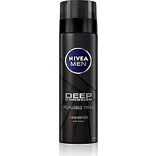 1001 Men Erkek Deep Dimension Tıraş Köpüğü 200 Ml, Kusursuz Tıraş,aktif Karbon, Kaygan Tıraş De
