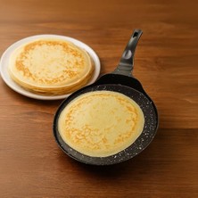 1001 Granit Kaplama Krep Tavası 26 cm | Yapışmaz Yüzeyli Ideal Krep, Pankek ve Omlet Tavası