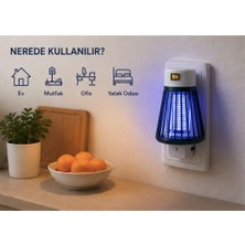 1001 Ltx-01 Elektrikli Sinek ve Böcek Öldürücü Lamba, Priz Tipi, Iç Mekan, 1W, AC100-240V