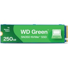 1001 250GB Wd Yeşil SN350 Nvme Dahili SSD Katı Hal Sürücüsü - Gen3 Pcıe, M.2 2280, 2.400 Mb/s'ye Ka