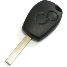 1001 Keys Renault Clio 3, Kangoo 2, Master Uyumlu 2 Butonlu Siyah Anahtar Kabı, 2006-2012 Model