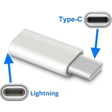 1001 A-6004 Type-C To Lightning Şarj Data Çevirici Dönüştürücü Adaptör x 2 Adet