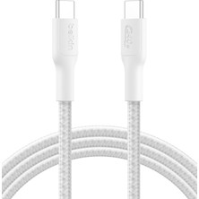 1001 Eco Örgülü Usb-C - Usb-C Kablosu, 2 M, 240 W, Yumuşak, Esnek Hızlı Şarj Kablosu, iPhone 16, G