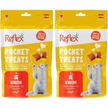 1001 Treats Sensitive Hassas Kedi Ödül Maması 60 gr 2li Paket