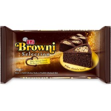 1001 Browni Selection Bitter ve Sütlü Çikolata Soslu ve Fındıklı Çikolatalı Kek 285 G