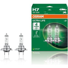 1001 Ampul H7 Ult 55W 12V PX26D5X2TRQR2B Ultralife - Osr 64210ULT-2HB