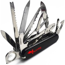 1001 VALKYRIE17 Fonksiyonlu Çok Amaçlı Multitool Çakı Profesyonel Outdoor & Günlük Kullanım