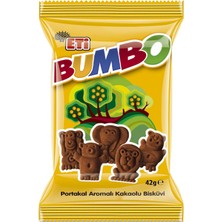 1001 Bumbo Portakal Aromalı Kakaolu Bisküvi 42 G x 24 Adet