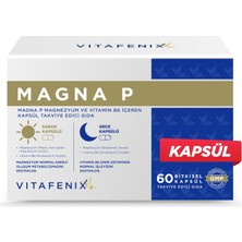 1001 Magna P Magnezyum Complex - Malat Sitrat Glisinat Taurat ve B6 ile Gece Gündüz Kapsül Magnezyum T