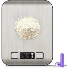 1001 TF-1002 Dijital Mutfak Terazisi, 5 kg Kapasiteli, Paslanmaz Çelik, LCD Ekran, Dara Fonksiyonlu, G/m