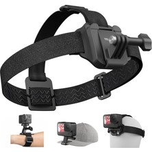 1001 Baş Kayışı Dağı Kapak Klipsli, Hızlı Çıkarma Baş Kemeri Dağı Gopro Hero 12/11/10/9/8/7/