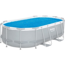 1001 Flowclear Polietilen Solar Branda, Mavi, 394 x 210 cm