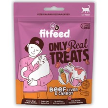 1001 Freeze-Dried Çiğ Dana Ciğer&havuç Kedi Ödül Maması 40G