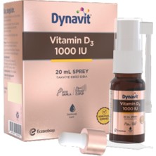 1001 Vitamin D3 1000 Iu (25MCG) 20 ml Sprey - Bağışıklık & Kas & Kemik - D3 Vitamini