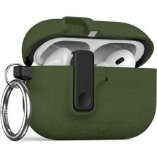 1001 Airpods Pro 3 ile Uyumlu Fabric Serisi Özel Kilitli Tasarım ve Kumaş Yüzeyli Kılıf Darbelere K