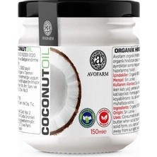 1001 Organik Soğuk Sıkım Hindistan Cevizi YAĞI%100 Organik (150 Ml)