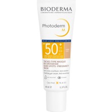 1001 M Light SPF50+ Koyu Leke ve Mavi Işığa Karşı Çok Yüksek Korumalı Renkli Yüz Güneş Kremi 4