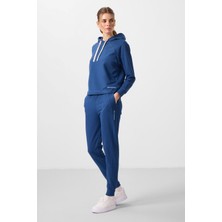Tommy Life Parlament Kapüşonlu Oversize Kadın Eşofman Takım - 95336