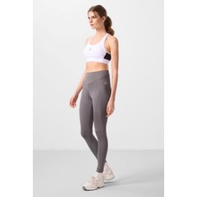 Tommy Life Koyu Gri Standart Fit Esnek Performans Kadın Tayt - 94666