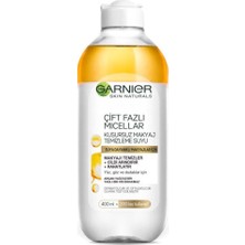 1001 Skin Naturals Çift Fazlı Micellar Kusursuz Makyaj Temizleme Suyu (400 Ml)