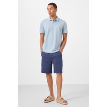 Tommy Life Parlament Standart Fit Dokuma Hafif Esnek Chino Erkek Şort - 81293