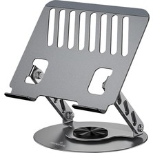 1001 Macbook ve Laptop Standı 360 Derece Dönebilen Boyutu Ayarlanabilir Alüminyum Alaşım Ergonomik T
