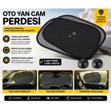 1001 Lüx Cam Oto Yan Cam Perdesi, Araba Yan Cam Perdesi, Otomobil Yan Cam Güneşliği 2 Adet