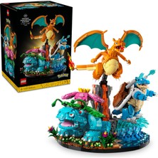 1001 Pokémon Venusaur, Charizard ve Blastoise 72153 | Yetişkinler Için Aksesuarlı Aksiyon Figürleri