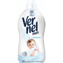 1001 Max Sensitive Alerjik Ciltler Için Boya Içermeyen 60 Yıkama Konsantre Çamaşır Yumuşatıcıs�