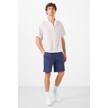 Tommy Life Parlament Standart Fit Dokuma Hafif Esnek Chino Erkek Şort - 81292