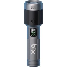 1001 Flashlight BX5101FL 60W Led, Max. 2300 Lümen Parlaklık ve 850 Metreye Kadar Uzun Menzilli, Şarj E