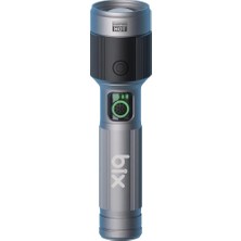 1001 Flashlight BX2101FL 30W Led, Max. 1450 Lümen Parlaklık ve 690 Metreye Kadar Uzun Menzilli Şarj Ed