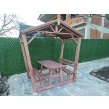 Şen Mobilya Kamelya Çatılı Bank Pergola P18