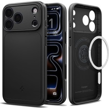 1001 iPhone 17 Pro Max ile Uyumlu Magsafe Kılıf Thin Fit Mag Fit Ultra Ince ve Hafif Siyah Kapak - Acs