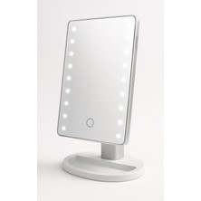 1001 LED Işıklı Makyaj Aynası Dokunmatik 3 Işık Modlu Ayarlanabilir Oynar Başlıklı Masa Üstü A