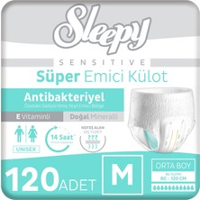 1001 Sensitive Antibakteriyel Emici Külot Medium 30X4 120 Adet