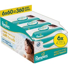 1001 Soft Touch Bebek Islak Havlu 6 Paket 360 Yaprak