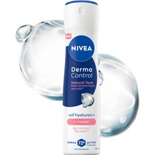 1001 Kadın Sprey Deodorant Derma Control Natural Tone 150 Ml, Koltuk Altı Kararmasına Karşı Etkili,