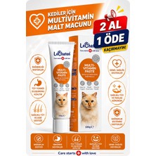 1001 Multivitamin Malt Macunu - Taurinli Biyotin Kedi Maltı Tüy Yumak Önleyici - 100 gr