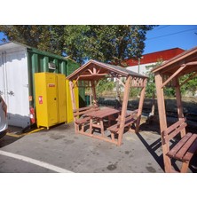 Şen Mobilya Pergola Banklı Ahşap Çardak P39